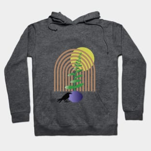 Boho Rainbow and Crow Hoodie